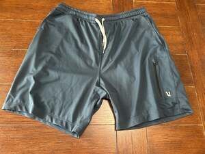 Vuori Men's Sunday Performance Athletic Shorts Zipper Pockets V381 Grey XL